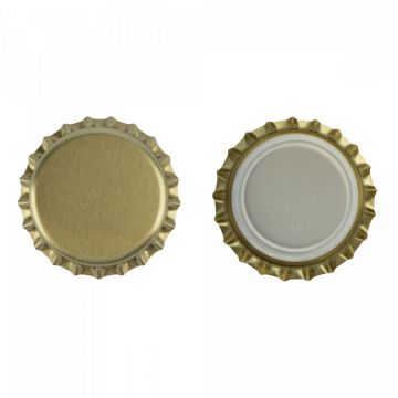 Crown caps 26mm GOLD 80 pcs