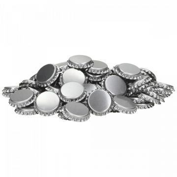 Crown Cap 26mm SILVER 80 pcs